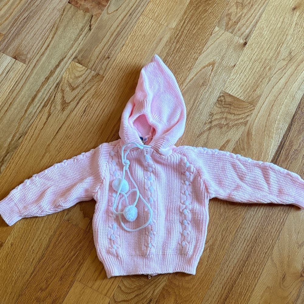 Carriage Boutique Soft Pink Baby Sweater